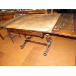 Early draw leaf dining table