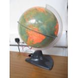 Vintage light up globe