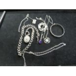 Good collection of silver vintage jewellery