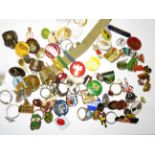 Collection of badges & rings ect