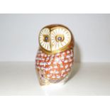 Royal crown derby owl Height 11 cm