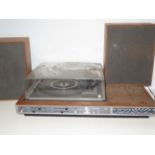 Dansette precision vintage record player with spea