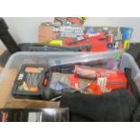 Box of tools to include a trolley jack