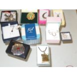 Collection of costume jewellery some silver to inc