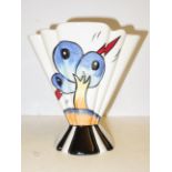 Lorna Bailey bursley way fan vase Height 19 cm