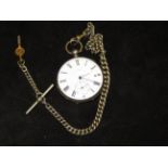 Gents Baume geneve pocket watch with sub dial, cha