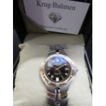 Krug- Baumen Gents wristwatch with box and papers