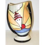 Lorna Bailey cruise 2 handled vase Height 22 cm