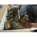 Collection of brass & copper ware to include horse