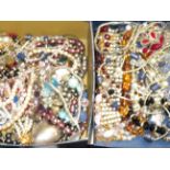 2x Boxes of costume jewellery