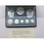 Royal Mint 1974 proof set coinage of Belize in sil