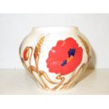 Moorcroft harvest poppy vase Height 11 cm