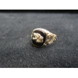 9ct Gold onyx ring