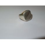 Silver signet ring