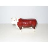 Beswick Hereford bull. Height 12cm