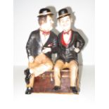 Laurel & hardy resin figures