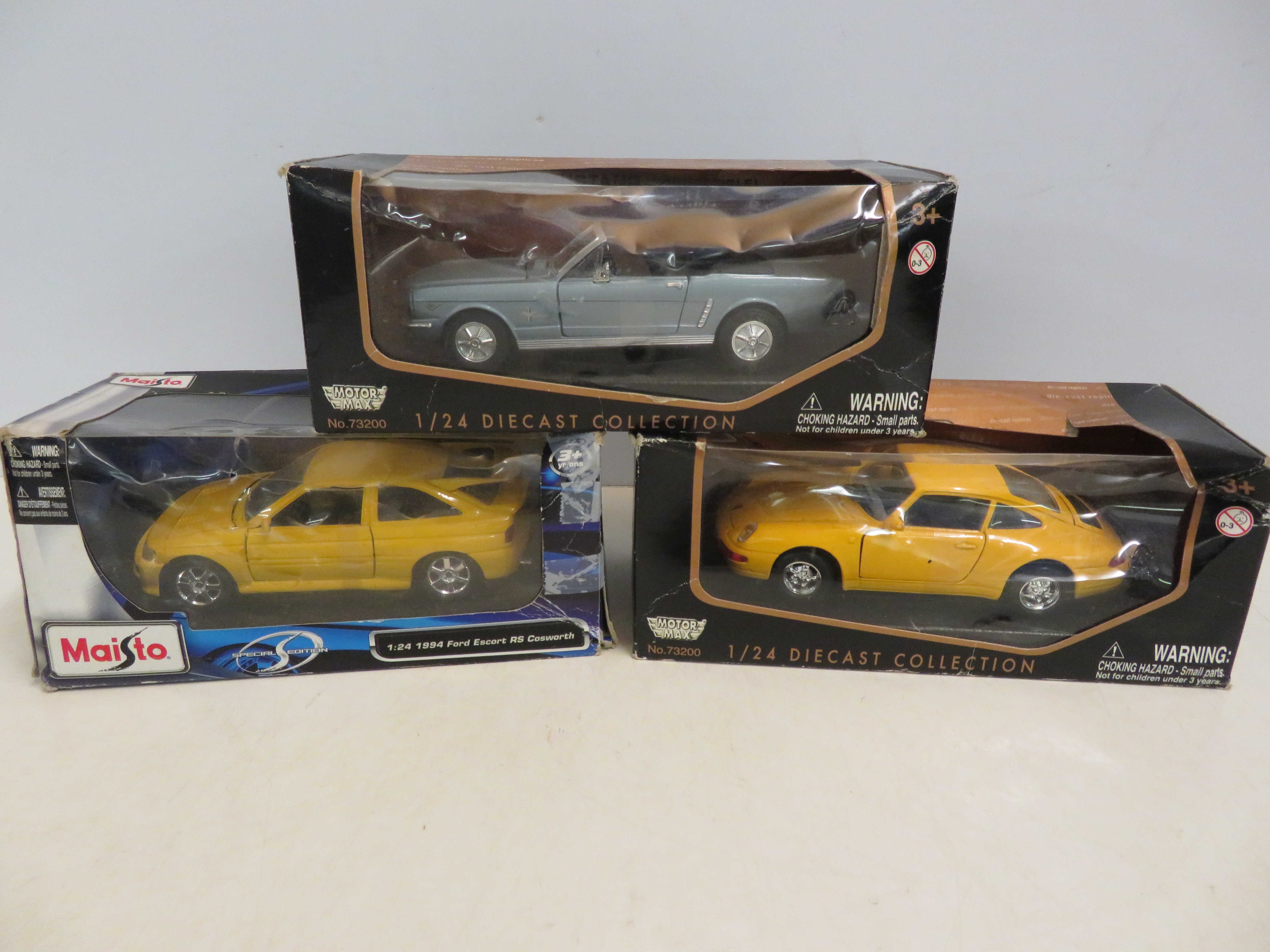 3 Diecast vehicles