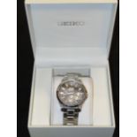 Gents Seiko premier kinetic perpetual wristwatch w