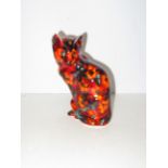 Anita Harris cat signed. Height 21cm