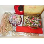 Box of costume jewellery