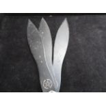 Set of 3 throwing knives