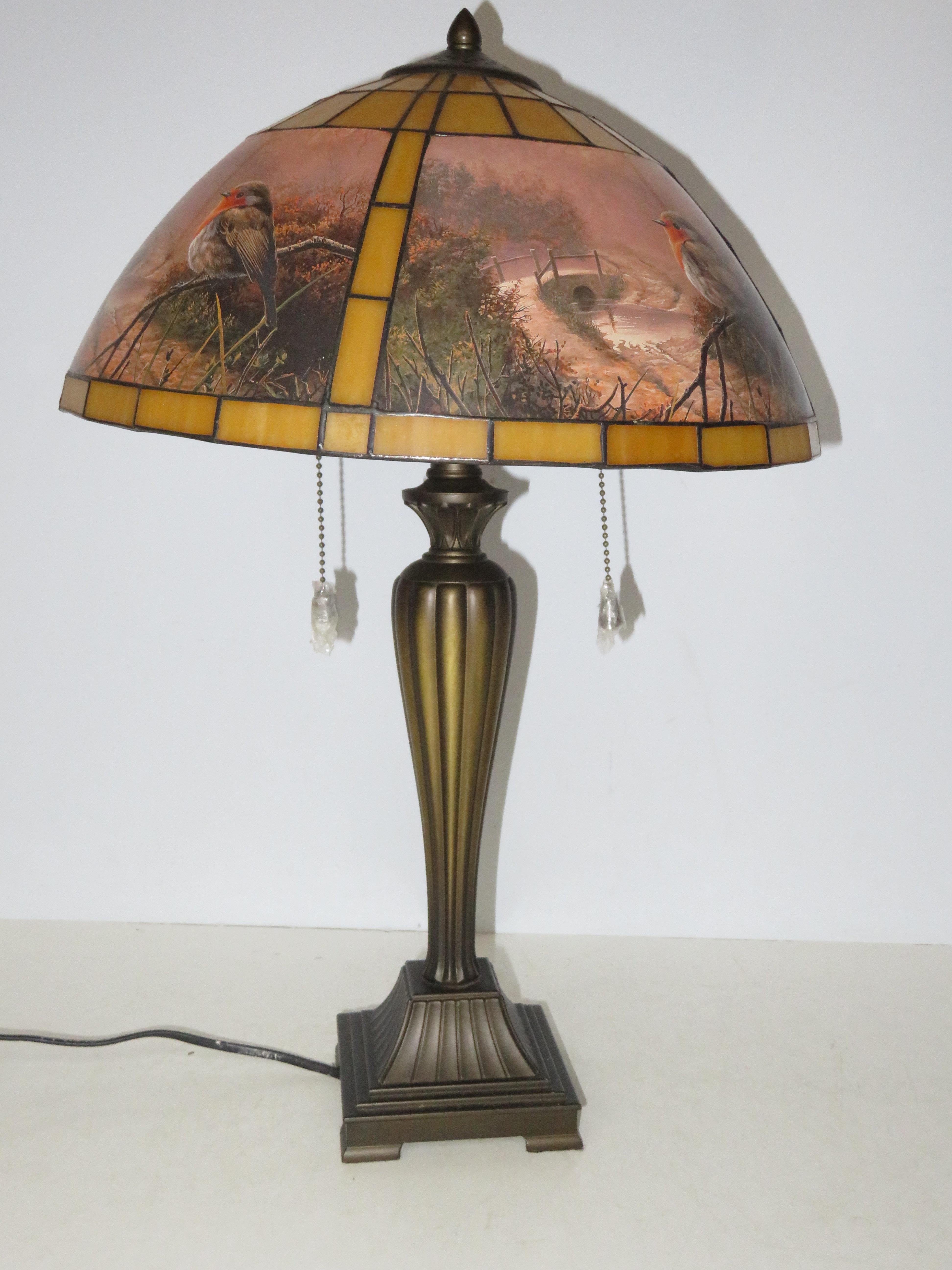 Modern lamp with heavy base