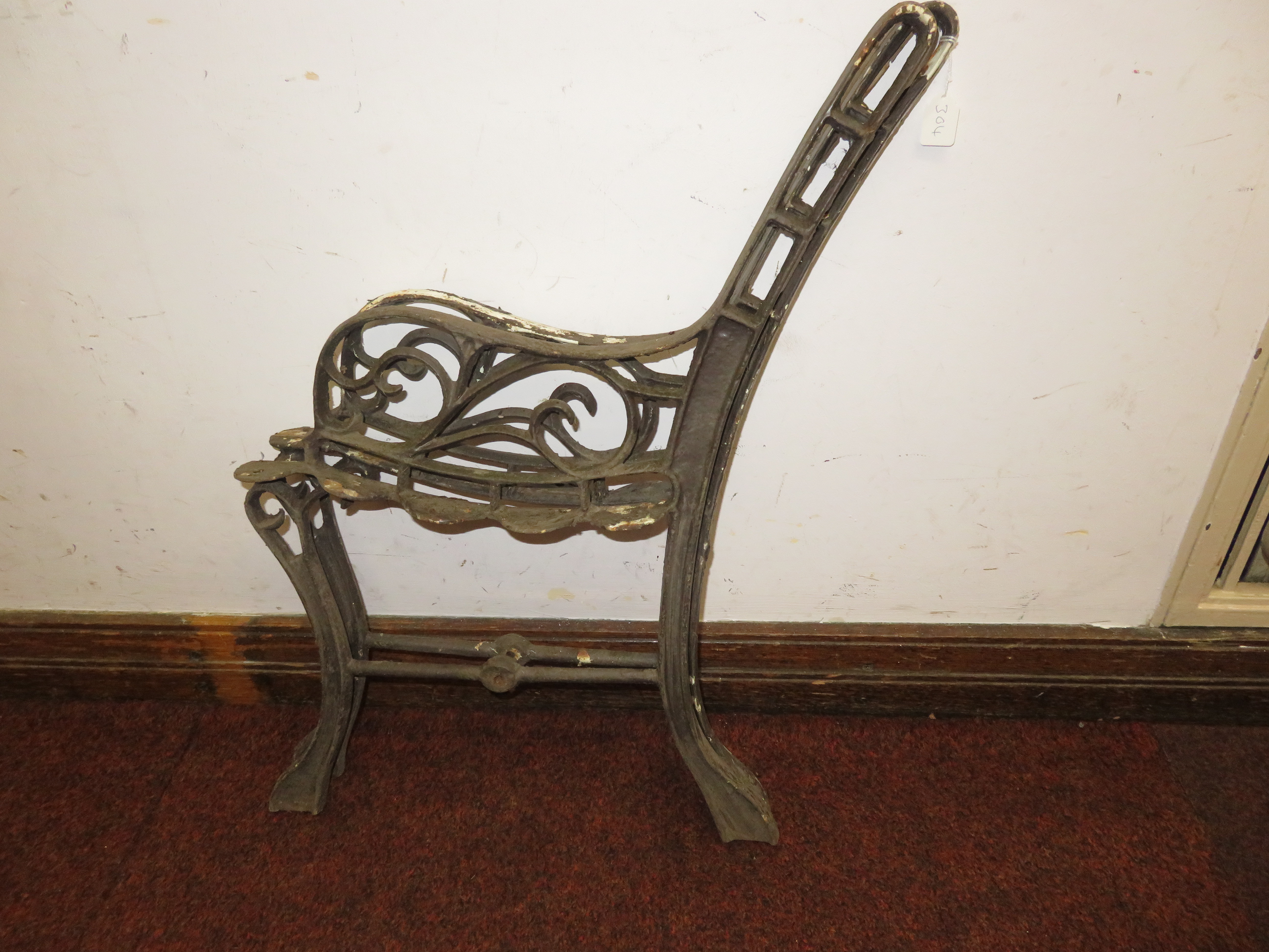 Pair of Victorian bench ends