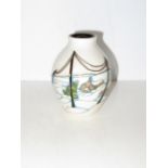 Moorcroft home for Christmas vase. Height 14cm