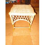 Wicker side table