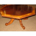 Octagonal coffee table