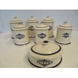 7 Ceramic kitchen storage pots