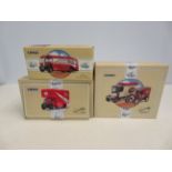 4 Boxed corgi vehicles, unused with coa's