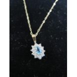 9ct Gold chain & pendant