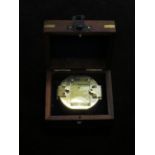 Boxed brass compass