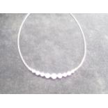 Silver & amethyst necklace