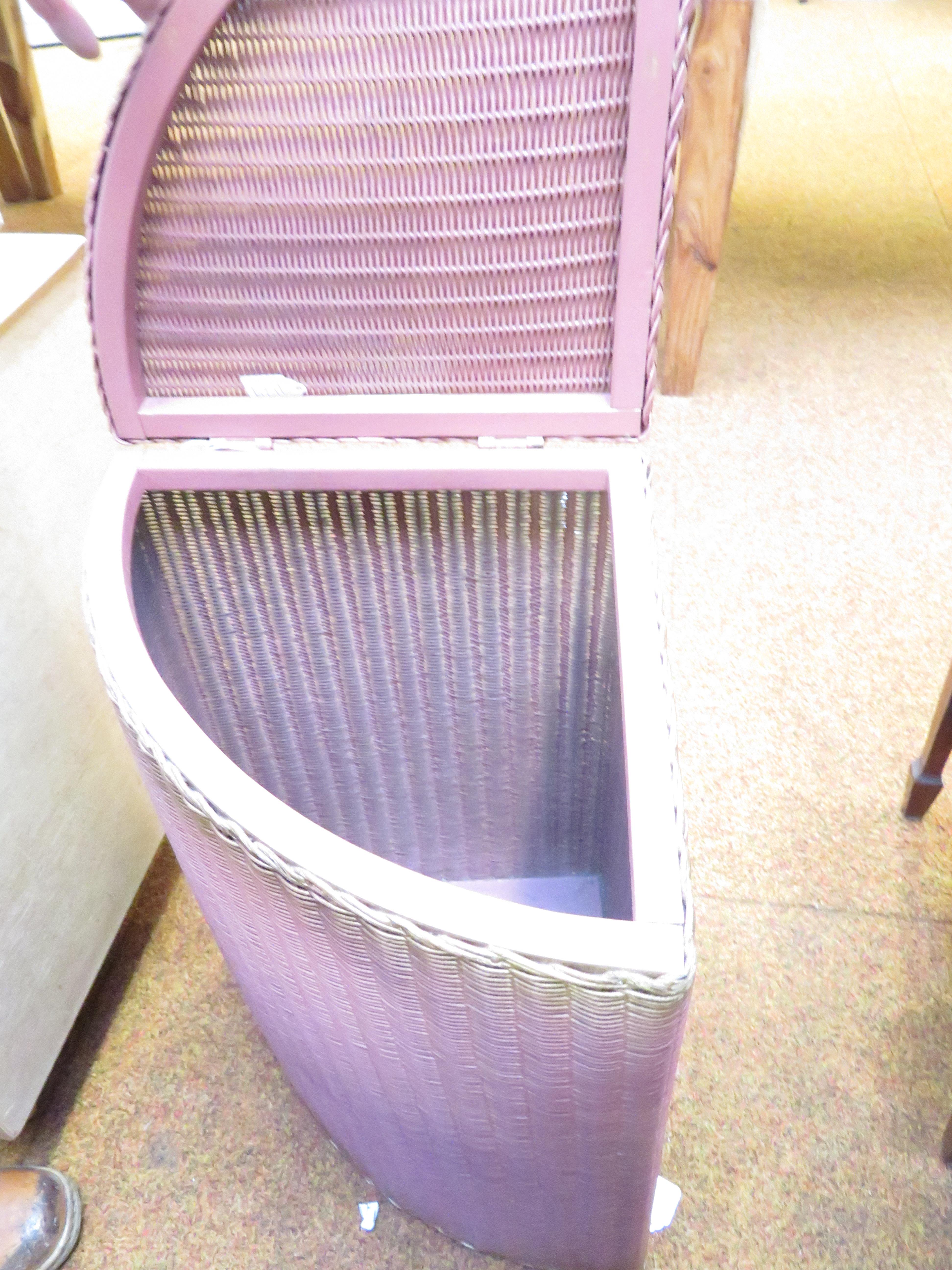 Lloyd loom laundry basket