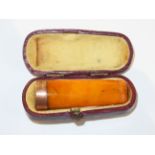 9ct Gold rim cheroot holder