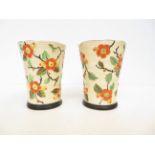 Pair of phoenix ware vases