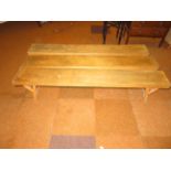 3 Geebro school benches Length 183 cm