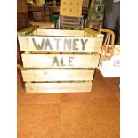 2x Watney ale crates