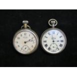 2 Pocket watches, 1 army & 1 Ingersol