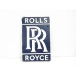 Cast iron Rolls Royce sign