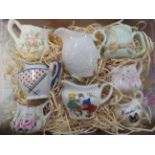 Collection of 8 nursery ware miniature jugs