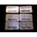 Vintage The rover boys comic 6 tin car badges