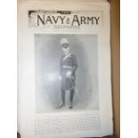 Navy & army illustrated, many loose pages