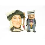 Royal Doulton toby jug together with 1 other