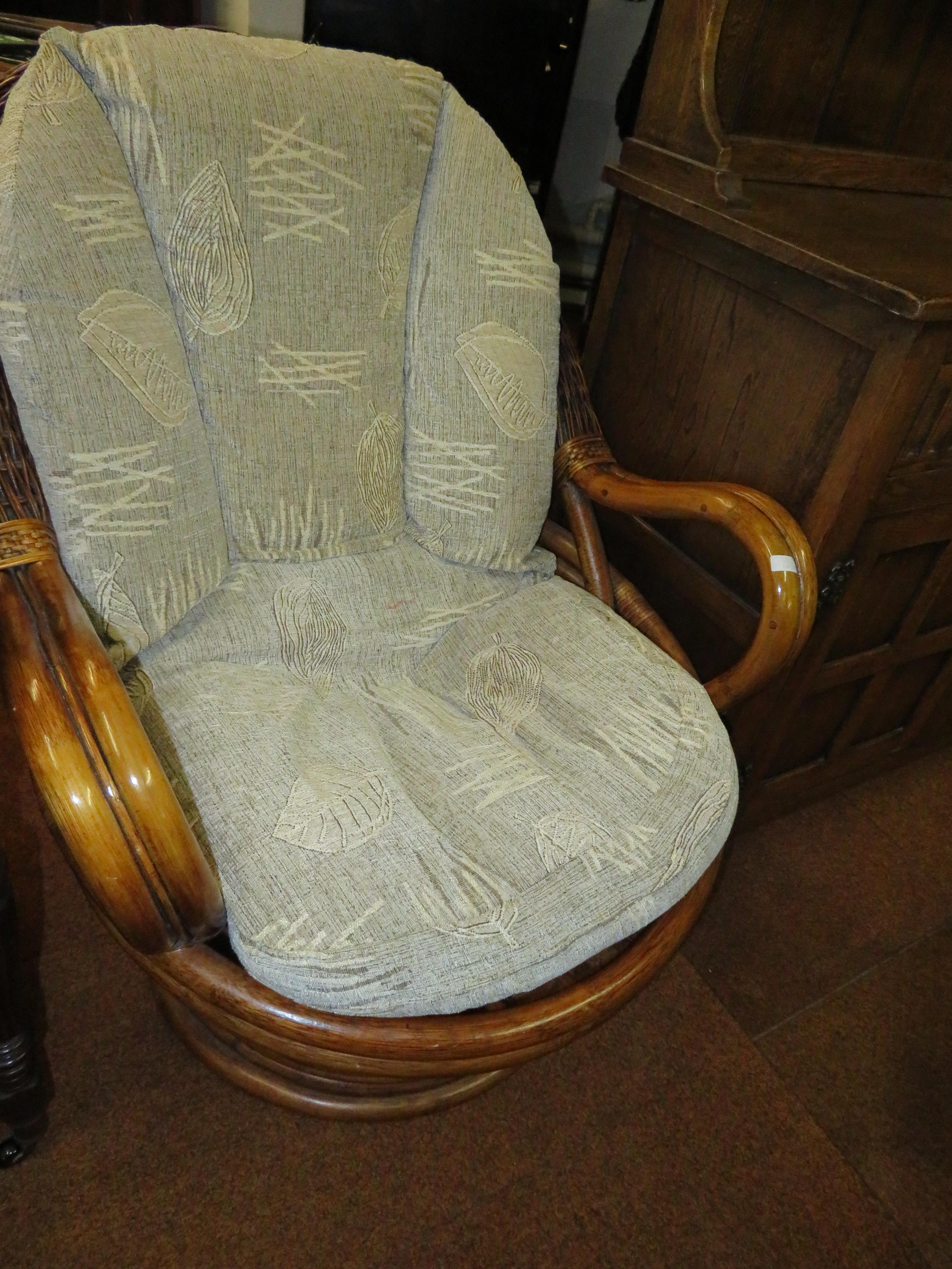 Wicker conservatory chair