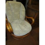 Wicker conservatory chair