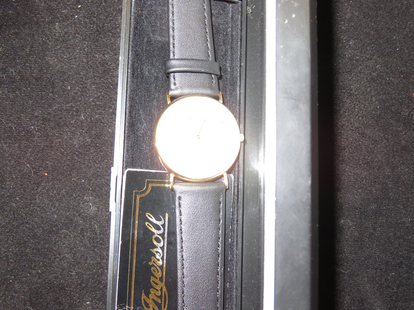 Gents 9ct Gold Ingersol wristwatch (Needs Battery)