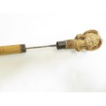 Early 20th century sword stick, bonnet A/F